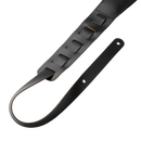 Levy's Black Leather Acoustic Guitar Strap - M26PD-BLK-ACO