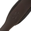 Levy's Dark Brown Leather Acoustic Guitar Strap - M26PD-DBR-ACO