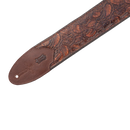 Levy's 3" Wide Embossed Leather Guitar Strap