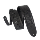 Levy's 3 inch Wide Embossed Leather Guitar Strap