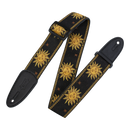Levy's  2" Wide Black Jacquard Guitar Strap