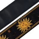Levy's  2" Wide Black Jacquard Guitar Strap
