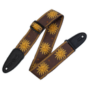 Levy's  2" Wide Brown Jacquard Guitar Strap