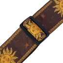 Levy's  2" Wide Brown Jacquard Guitar Strap