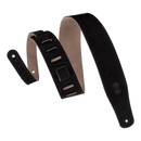 Levy's  2 1/2" Wide Black Suede Guitar Strap