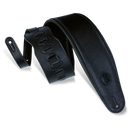 Levy's 4 1/2" Wide Black Garment Leather Bass Strap