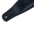 Levy's 3" Wide Black Garment Leather Guitar Strap