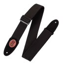 Levy's  2" Wide Black Cotton Guitar Strap