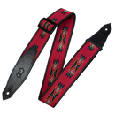Levy's  2" Wide Red Woven Guitar Strap