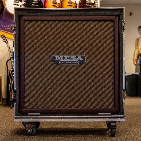 Mesa Boogie Rectifier 4x12" Straight Cabinet - Burgundy Tolex, w/ Road Case