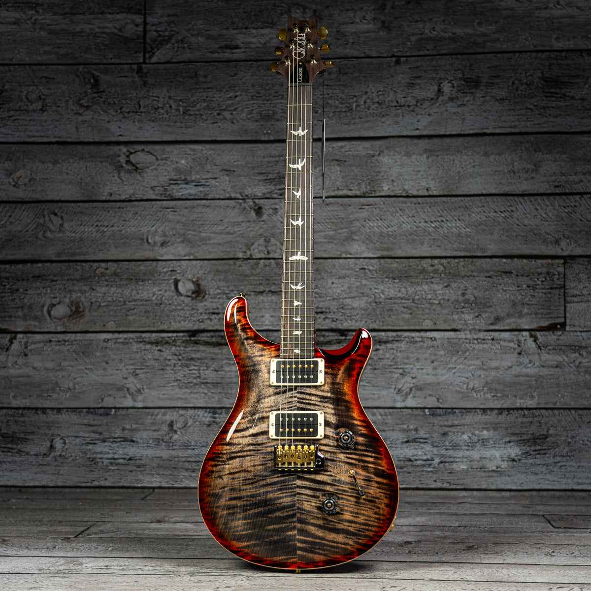 PRS Custom 24 - Charcoal Cherry Burst 10-Top