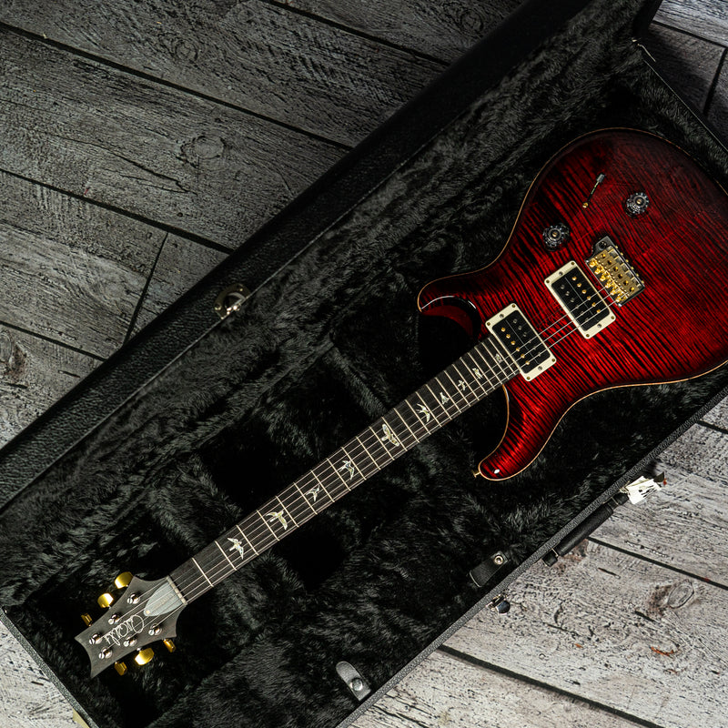 PRS Custom 24 - Fire Red Burst 10-Top