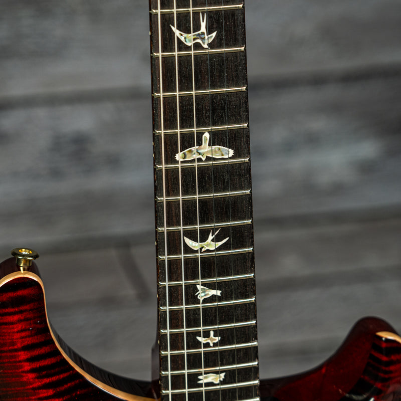 PRS Custom 24 - Fire Red Burst 10-Top