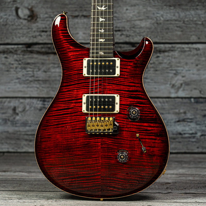 PRS Custom 24 - Fire Red Burst 10-Top