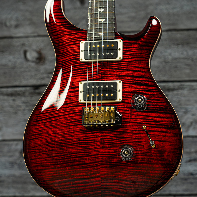 PRS Custom 24 - Fire Red Burst 10-Top