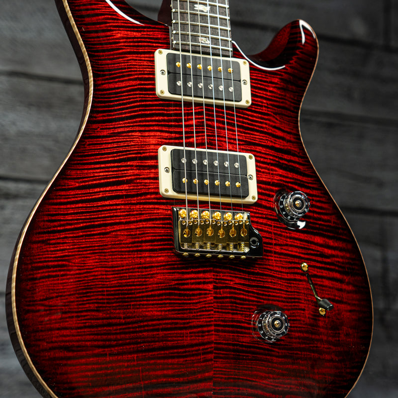 PRS Custom 24 - Fire Red Burst 10-Top