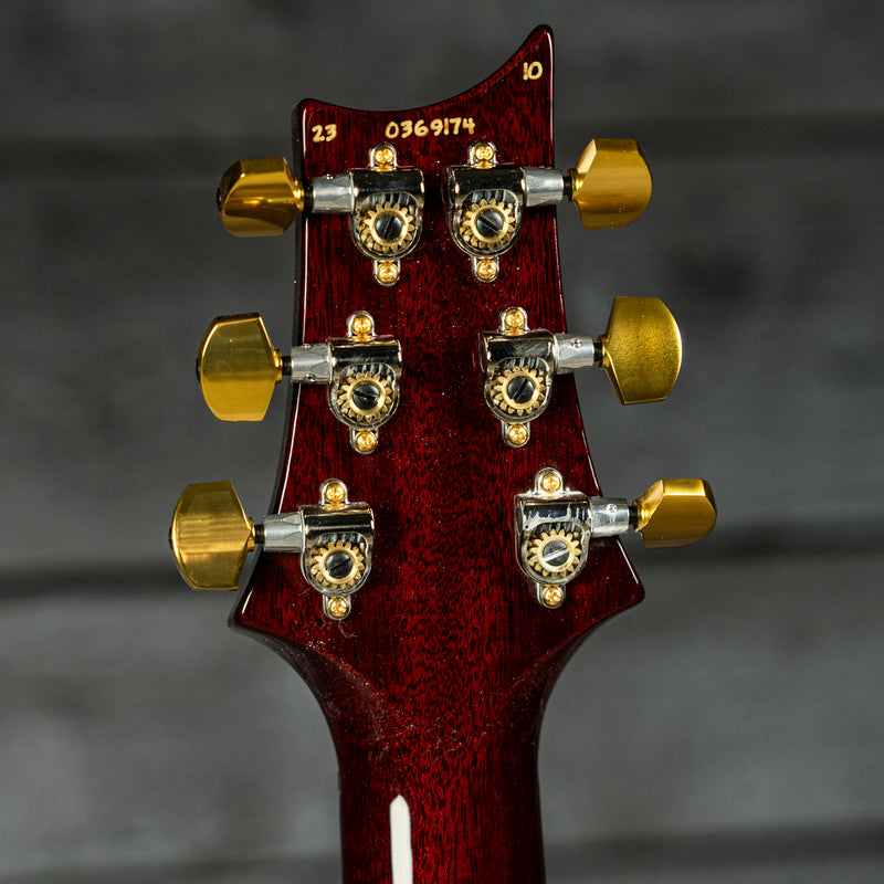 PRS Custom 24 - Fire Red Burst 10-Top