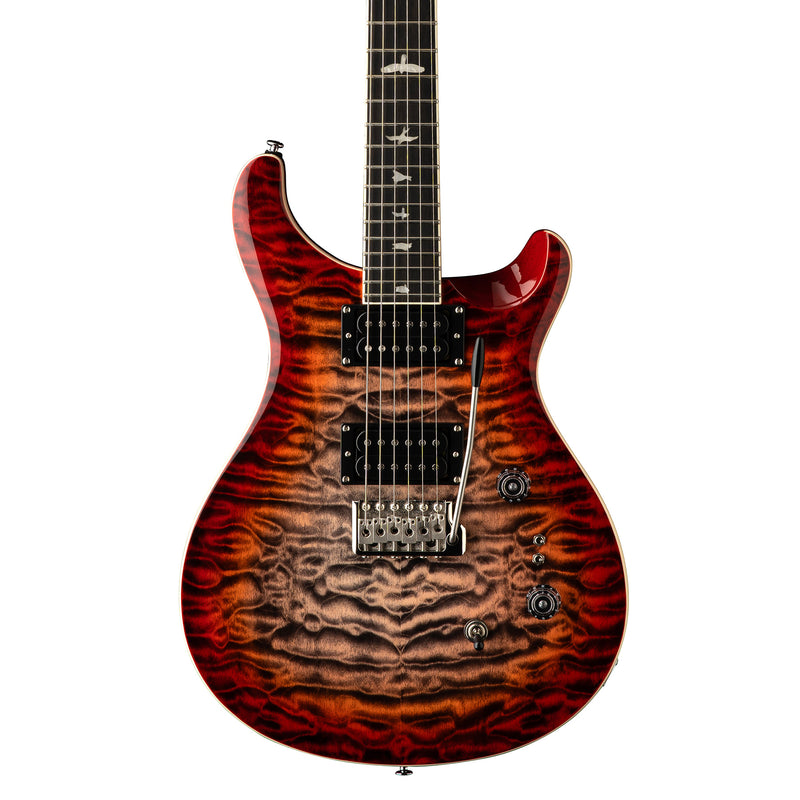 PRS SE Custom 24-08 - Quilt - Charcoal Cherry Burst