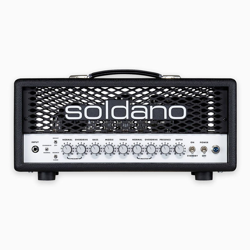 Soldano SLO-30 Classic Head - Black Tolex, White Panel