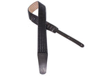 Perri's 2.5 Black Studded Leather Guitar Strap