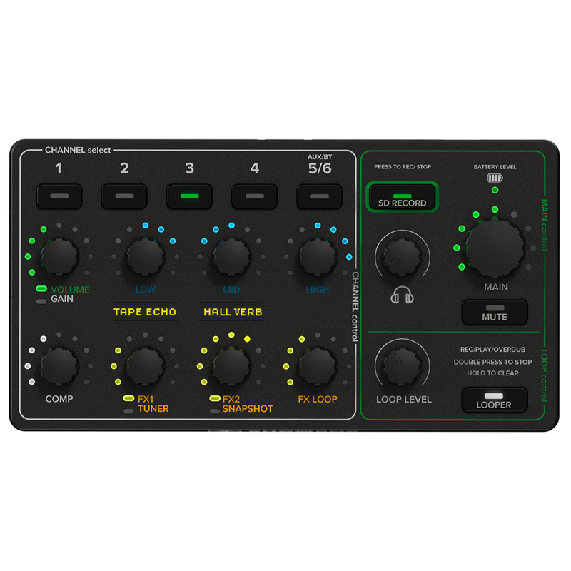 Mackie ShowBox Battery Powered All-In-One Performance Rig With Breakaway Mix Control