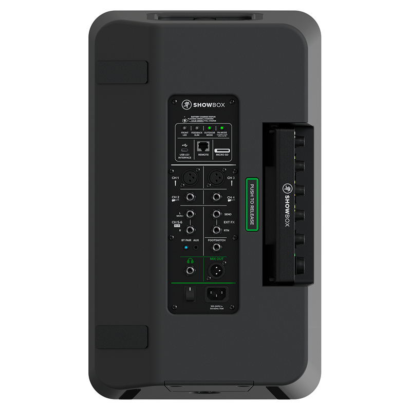 Mackie ShowBox Battery Powered All-In-One Performance Rig With Breakaway Mix Control