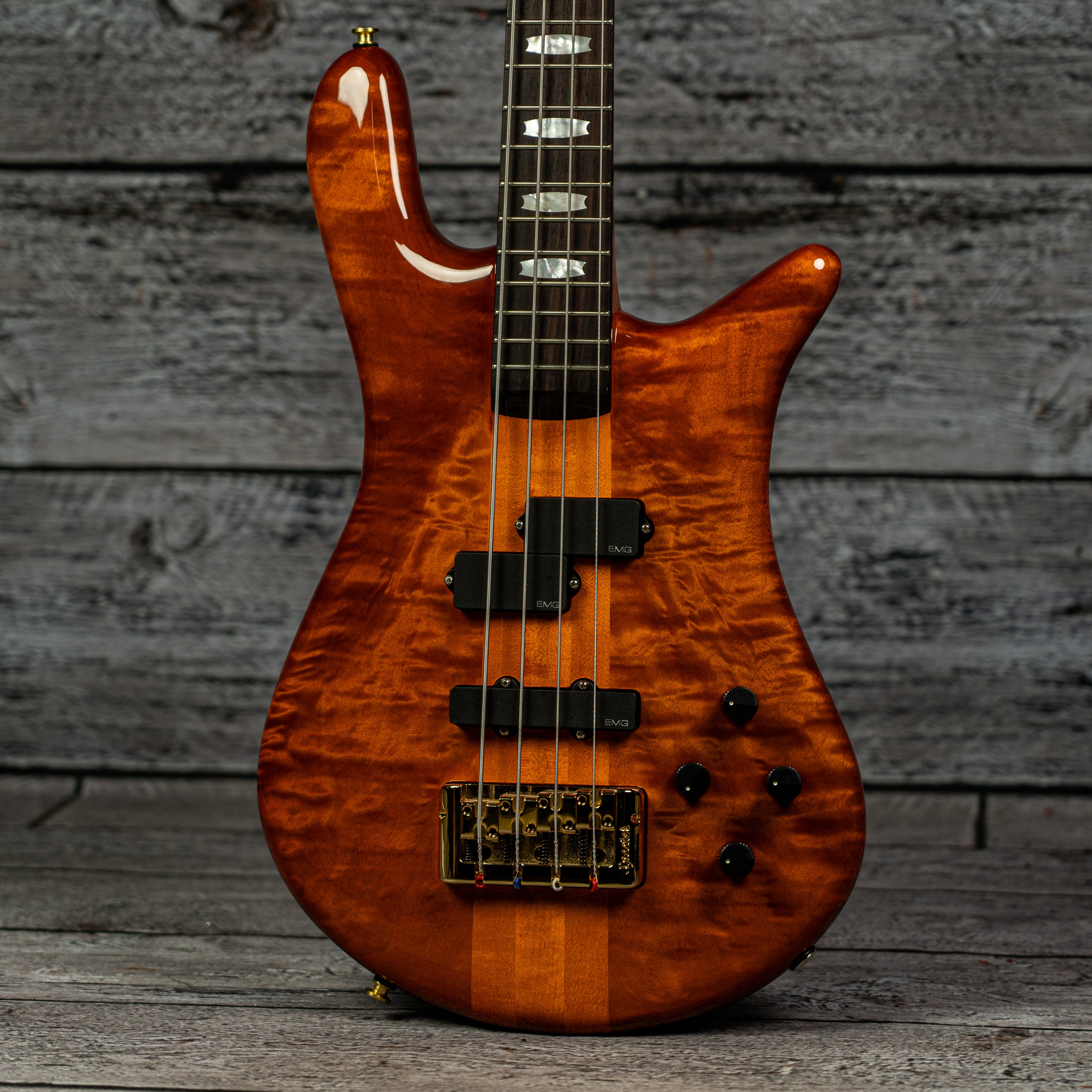ベース Spector Euro 4LX PW Magenta Pink Gloss Euro4 LX by Spector Bass Guitars