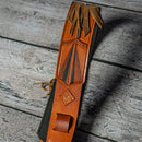 Burnt Hills Leather Eagle Leather Guitar Strap with Tassels