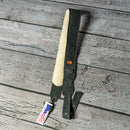 Burnt Hills Leather Strap with Sheep Fur Backing - Black