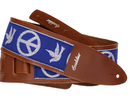 Souldier Young "Peace Dove" Blue Torpedo® Leather Guitar Strap