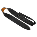 Souldier Pebble Black 2.5" Leather Guitar Strap