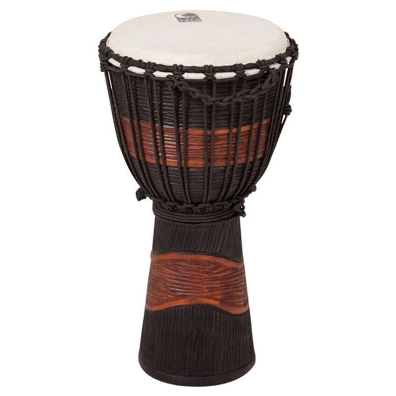 Toca Street Series Djembe, Brown and Black Stain - 8"