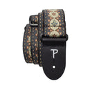Perri's 2" Chocolate Brown Ornate Guitar Strap - TWS-7246