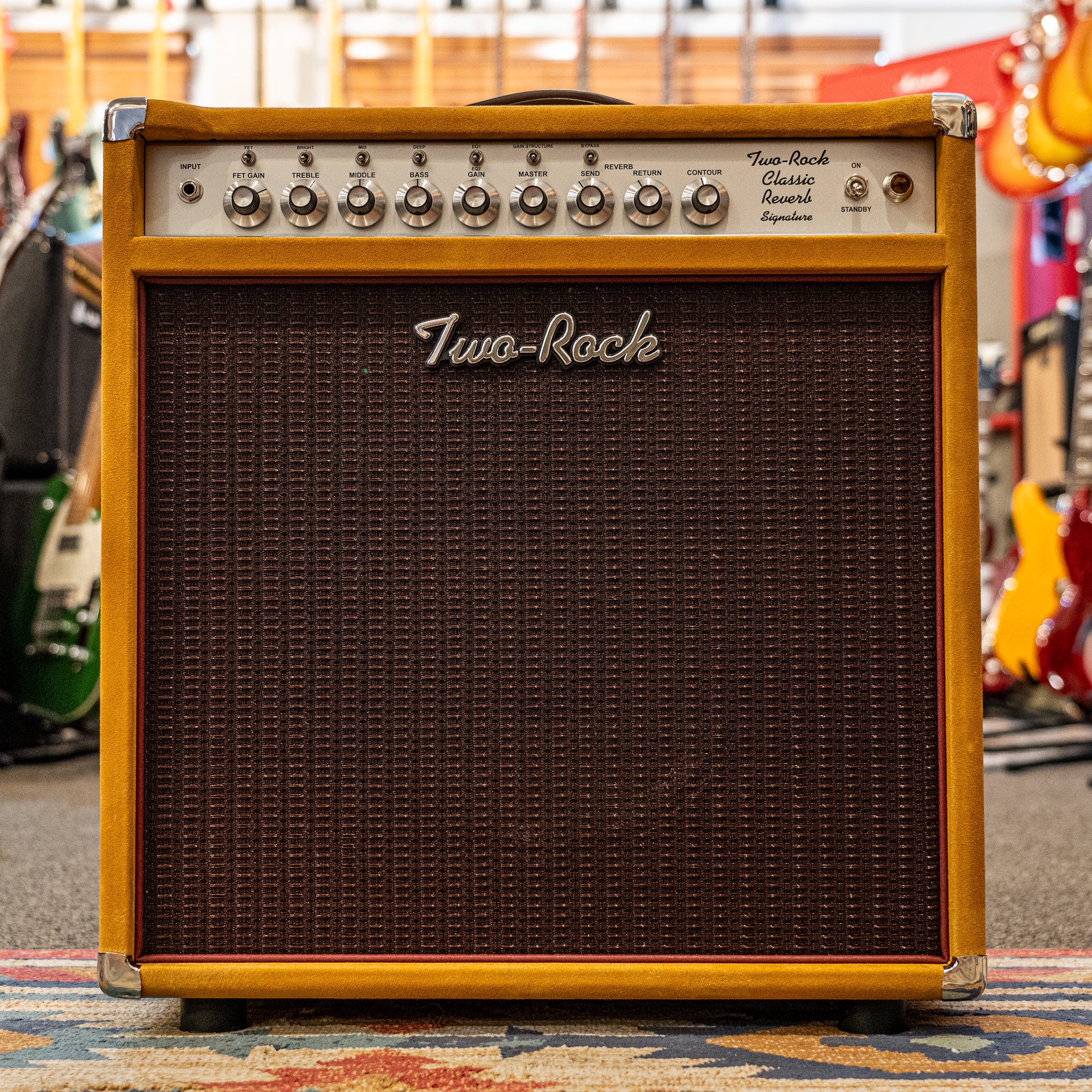 Two-Rock Classic Reverb Signature 50 Watt Combo - Buckskin Suede, Oxbl
