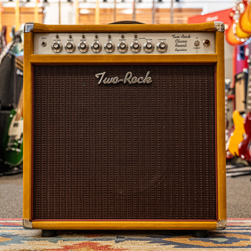 Two-Rock Classic Reverb Signature 50 Watt Combo - Buckskin Suede, Oxblood Grill