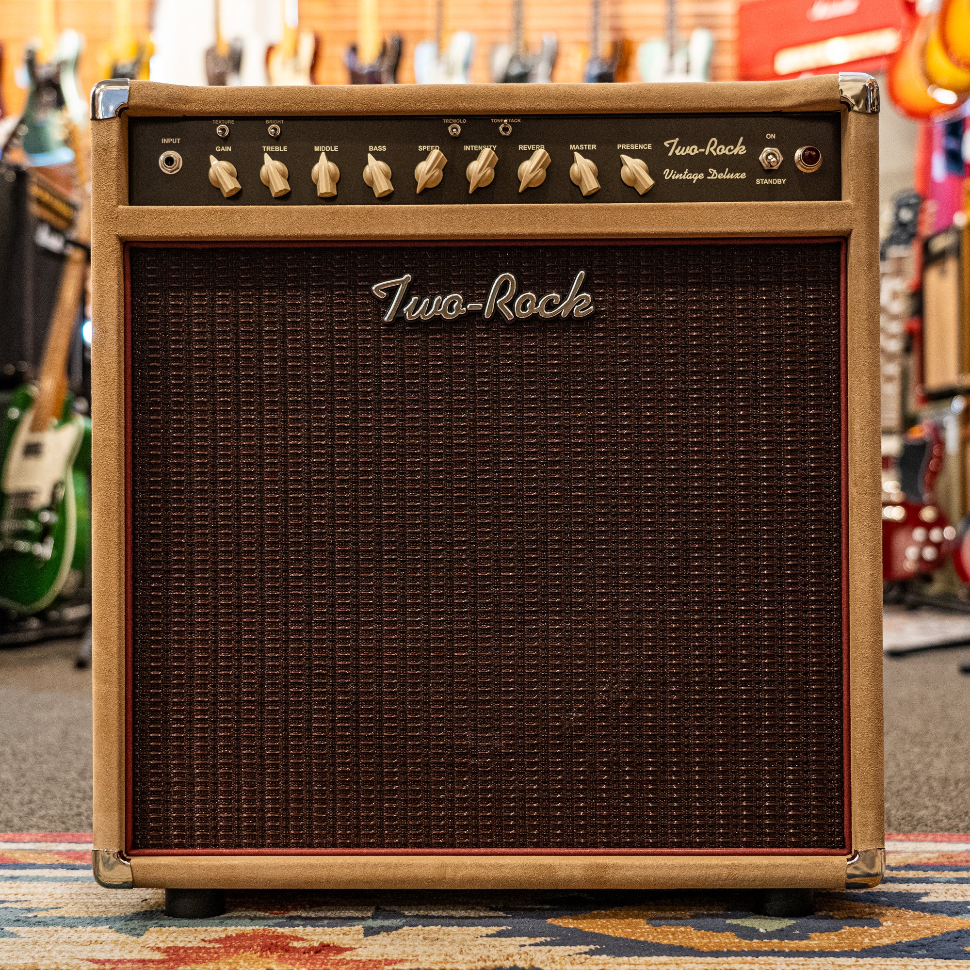 Two-Rock Vintage Deluxe 35 Watt Combo - Dogwood Suede, Oxblood Cloth