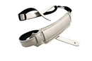 Franklin White American Bison leather Vintage Style Guitar Strap