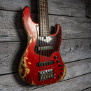 Xotic XJ-1T 5 String Bass - Dark Candy Apple Red / 3-Tone Burst