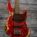Xotic XJ-1T 5 String Bass - Dark Candy Apple Red / 3-Tone Burst