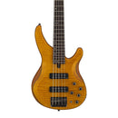 Yamaha TRBX605FM 5-String Electric Bass Guitar - Matte Amber