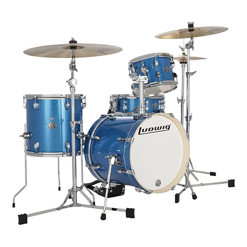 Ludwig Breakbeats By Questlove 4-piece Shell Pack - Blue Sparkle