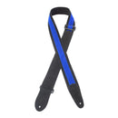 Henry Heller 2" Wide Suede With Blue Centered Suede Stripe