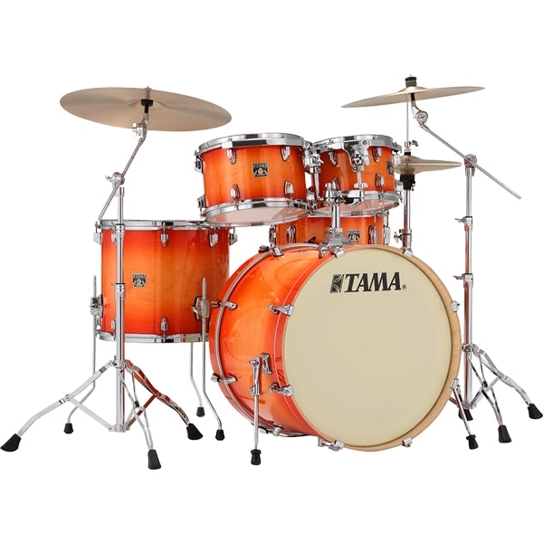 TAMA Superstar Classic 5pc Shell Pack With 22" Bass Drum - Tangerine Lacquer Burst