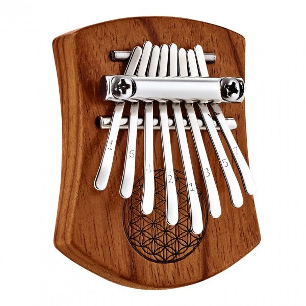 Meinl Sonic Energy Mini Kalimba, 8 notes, Red Zebrawood, Flower of Life