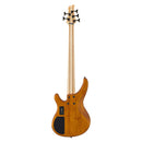 Yamaha TRBX605FM 5-String Electric Bass Guitar - Matte Amber