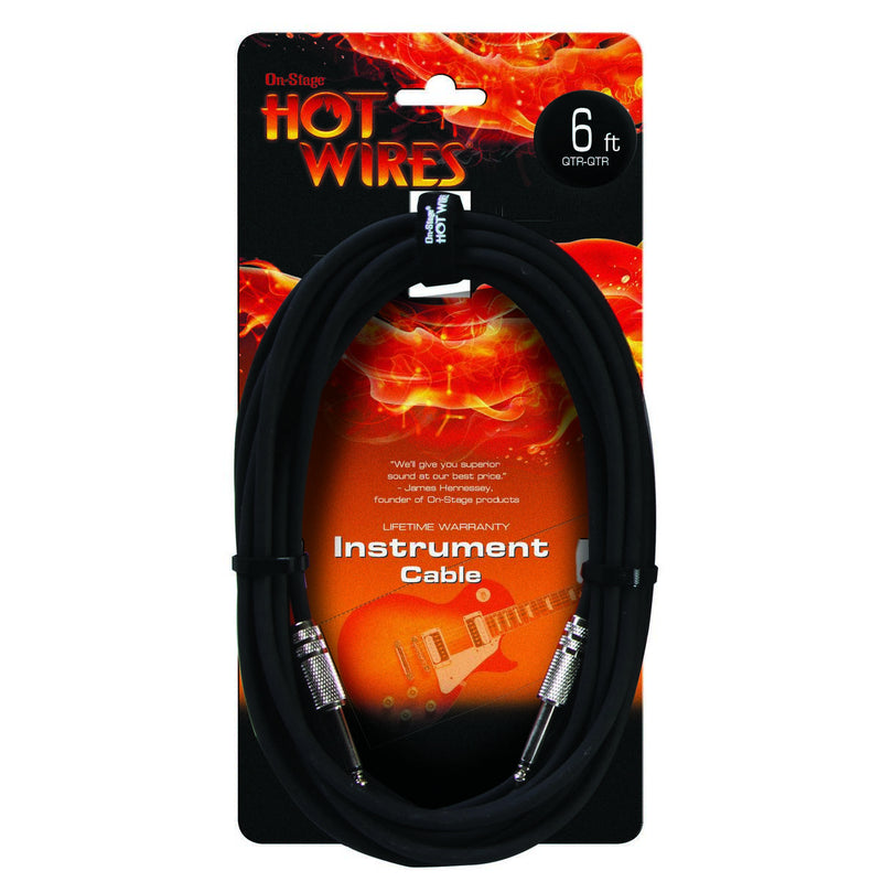 Hot Wires IC-6 Instrument Cable (QTR-QTR, 6')
