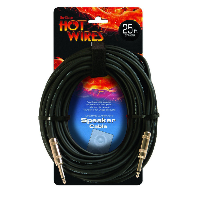 Hot Wires SP14-25 Speaker Cable (25', QTR-QTR)