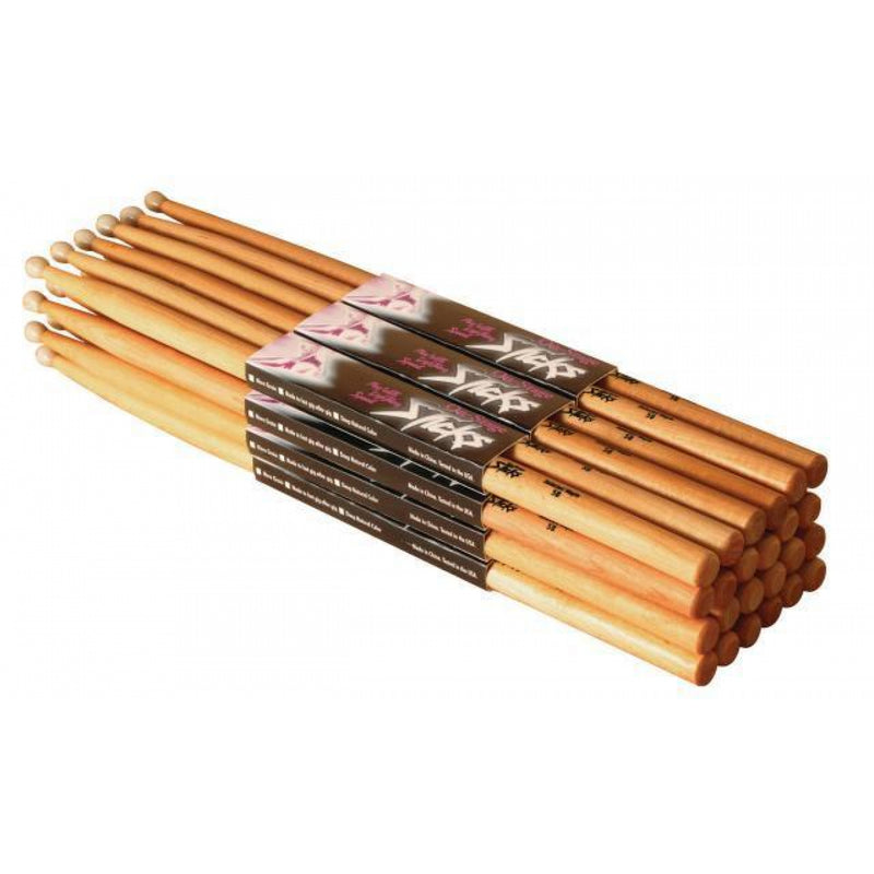 On-Stage Sticks AHW5A American Hickory Drum Sticks (5A, Wood Tip, 12pr)