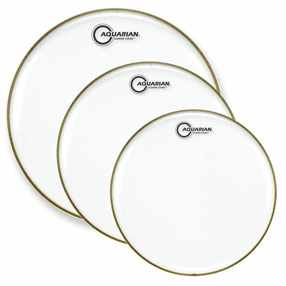 Aquarian Classic Clear Tom Value Pack - 10",12",16"