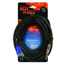 Hot Wires SP14-10SQ Speakon Cable with Neutrik Connectors (10', NL2-QTR)